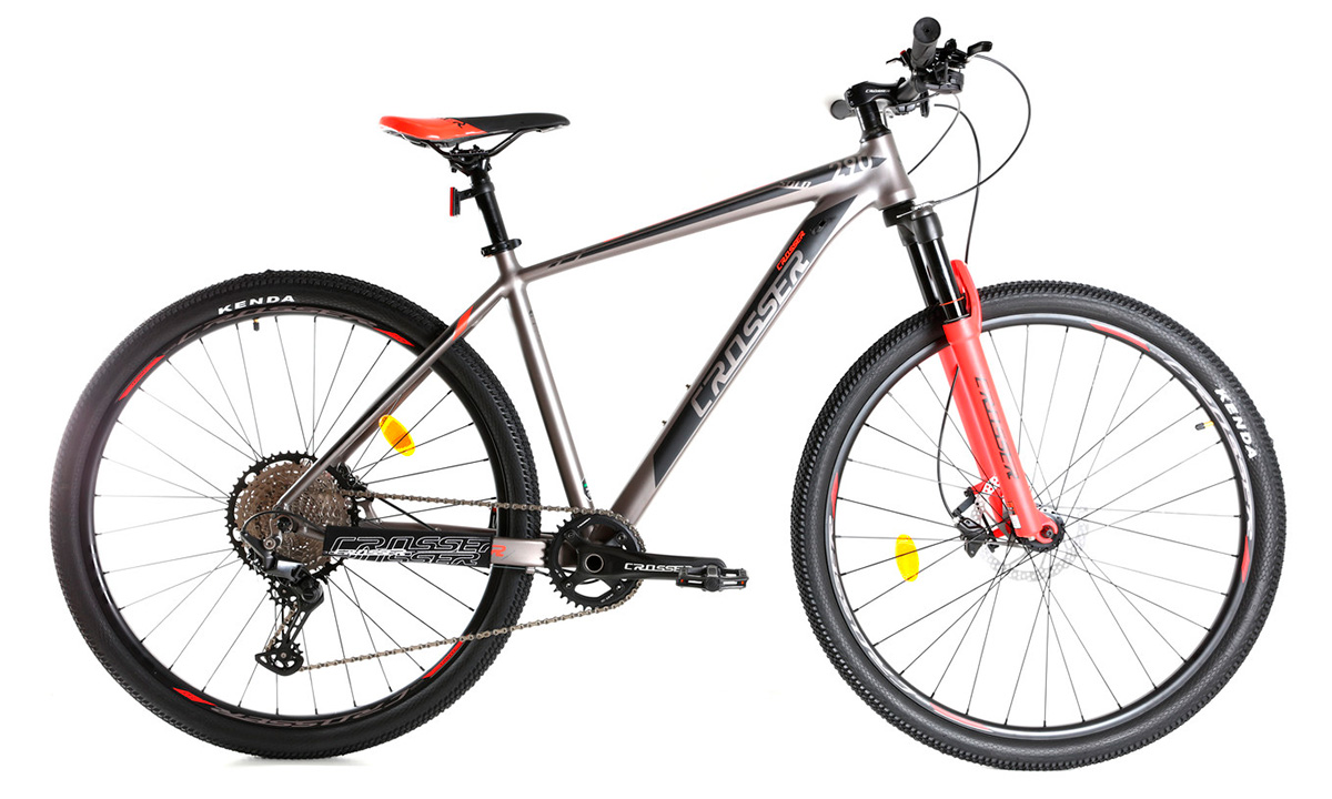 Фотографія Велосипед Crosser Solo 1 29" 2021, розмір XL, Сіро-червоний